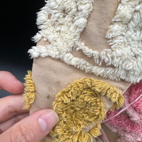 Vintage Handmade Chenille Blanket Bunny Rabbit Stuffed Animal Retro Toy - Picture 5 of 9